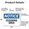 Signmission Cleaning Area, 24 in W x Rectangle, Aluminum OS-2PACK-NS-A-1824-L-10644 - alternate 7